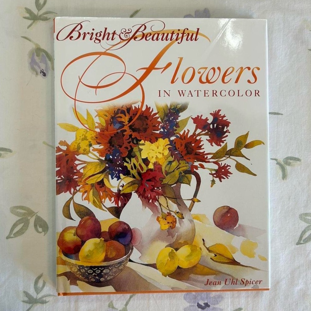 Y2K Floral Cottagecore Bright & Beautiful Flowers in Watercolor Book